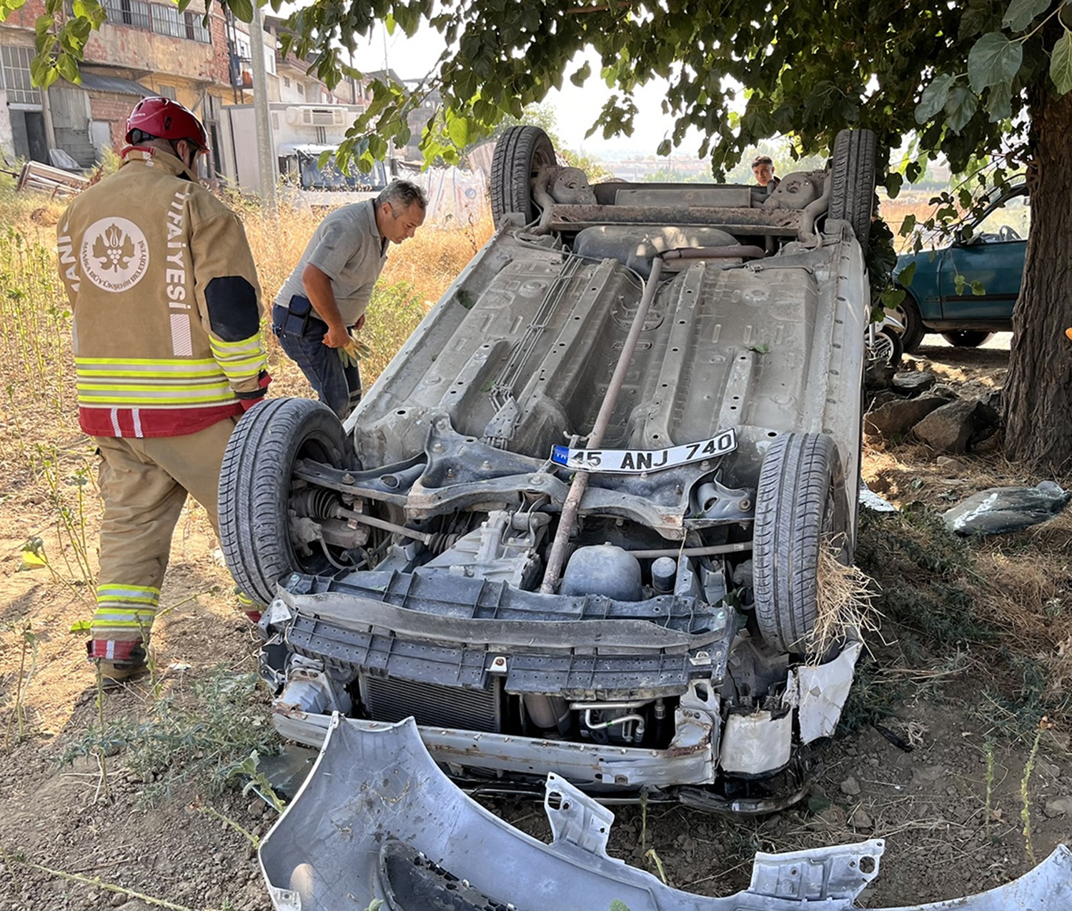 Torunuyla Seyahat Eden Kadın Takla Attı (4)