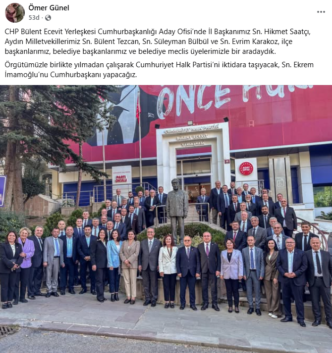 Ömer Günel’den Birlik Mesajı Ekrem İmamoğlu’nu Cumhurbaşkanı Yapacağız-1