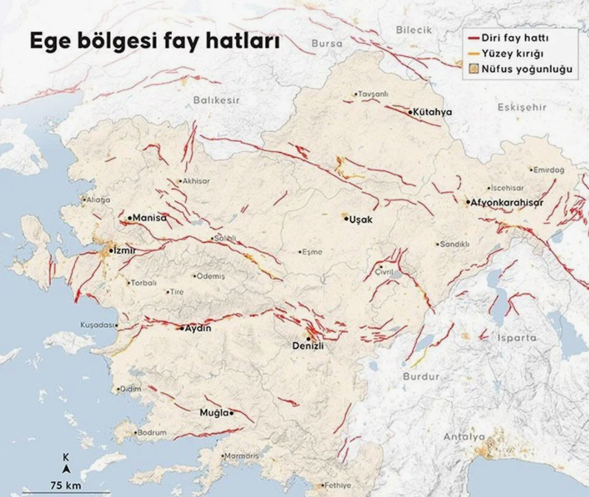 Son Günlerde Türkiye Genelinde Yaşanan Art Arda Depremler Endişe Yaratırken, Maden Tetkik Ve Arama Genel Müdürlüğü (Mta) Güncellenmiş Diri Fay Haritası’nı Yayımladı. (8)