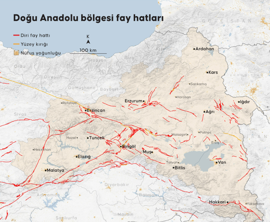 Son Günlerde Türkiye Genelinde Yaşanan Art Arda Depremler Endişe Yaratırken, Maden Tetkik Ve Arama Genel Müdürlüğü (Mta) Güncellenmiş Diri Fay Haritası’nı Yayımladı. (9)