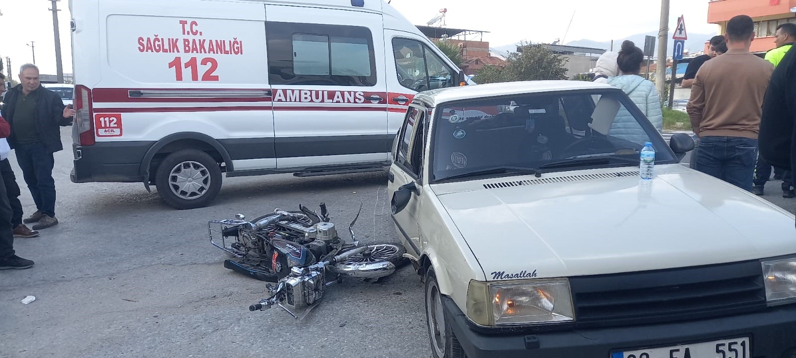 Aydın’da Hatalı Sollama Nedeniyle Kaza Oldu (1)