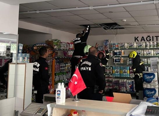 Aydın’da Markette Yangın Çıktı (3)