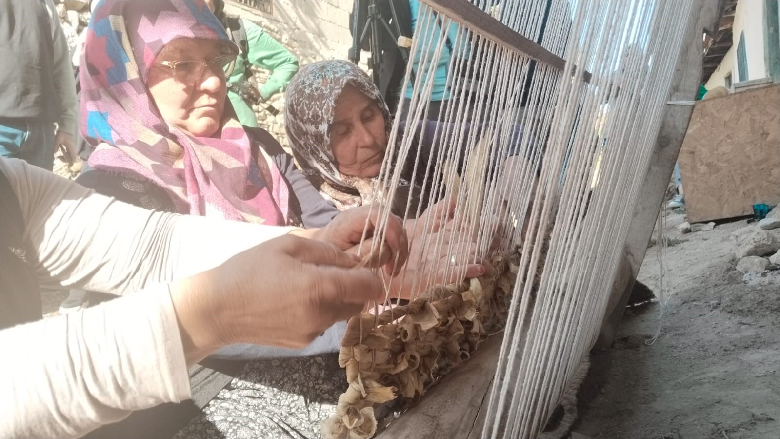 Benzersiz Dokuma Örneği.. Mısır Kapçığı Hasır Dokuma (3)