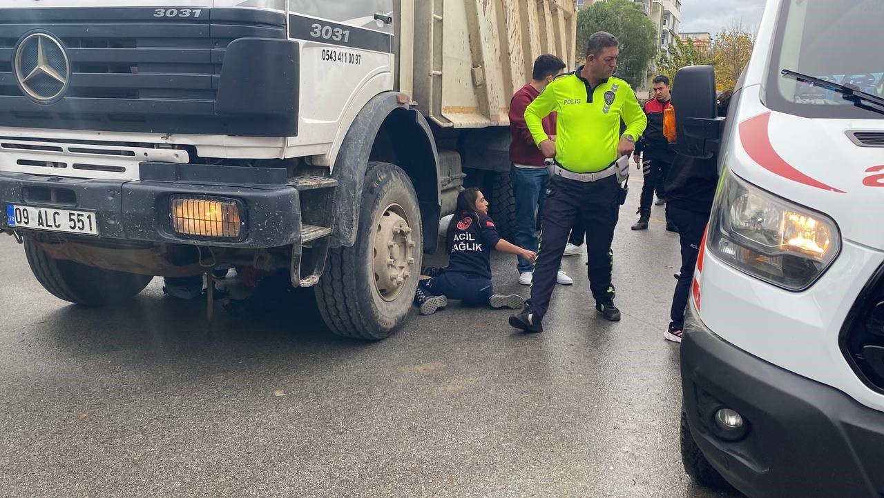 Aydın’da Acı Olay.. Kamyonun Altında Kaldı (4)