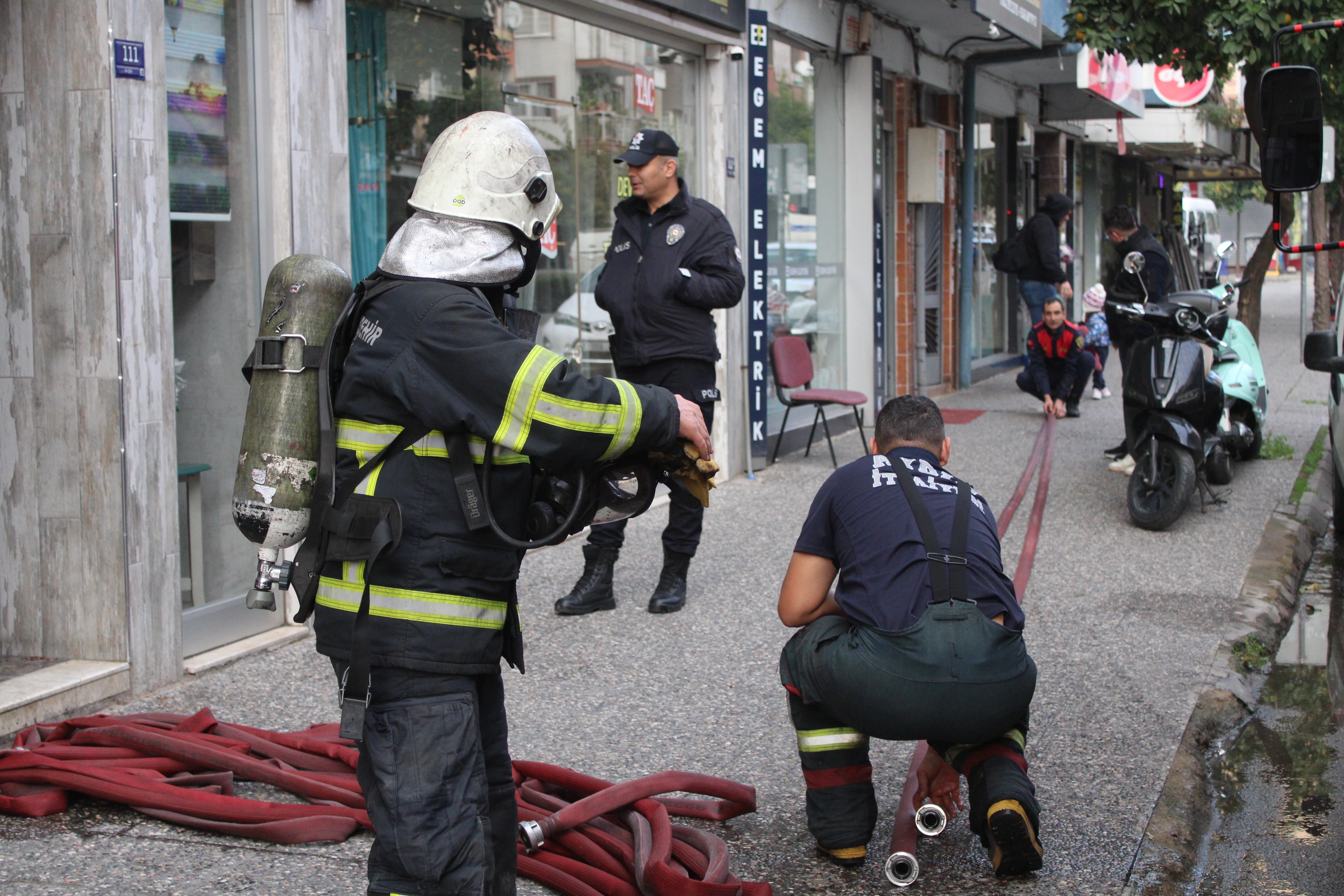 Aydın’da Panik Anları, Yangın Çıktı (1)
