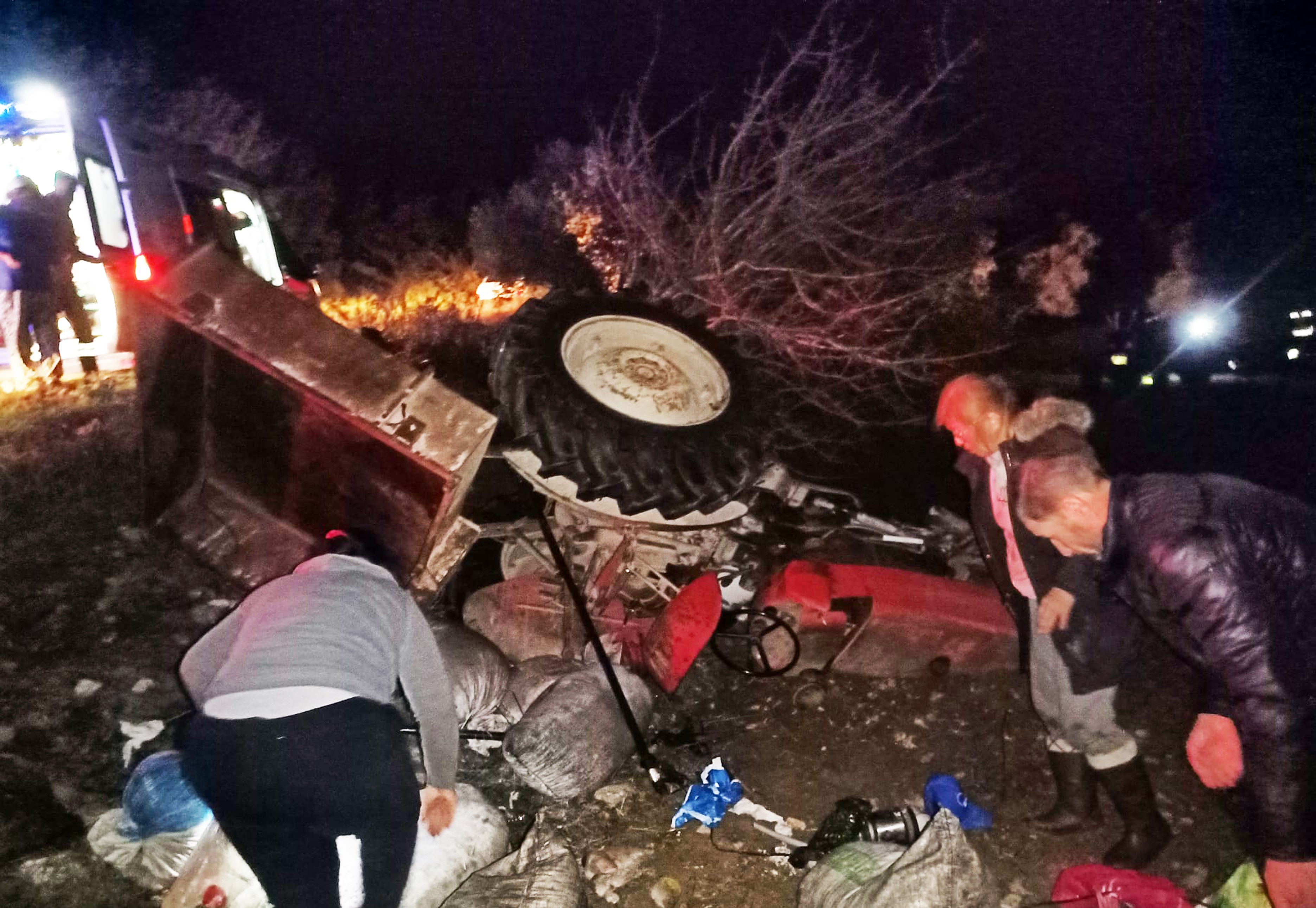 Kadın Çiftçi Traktörün Altında Kaldı (3)