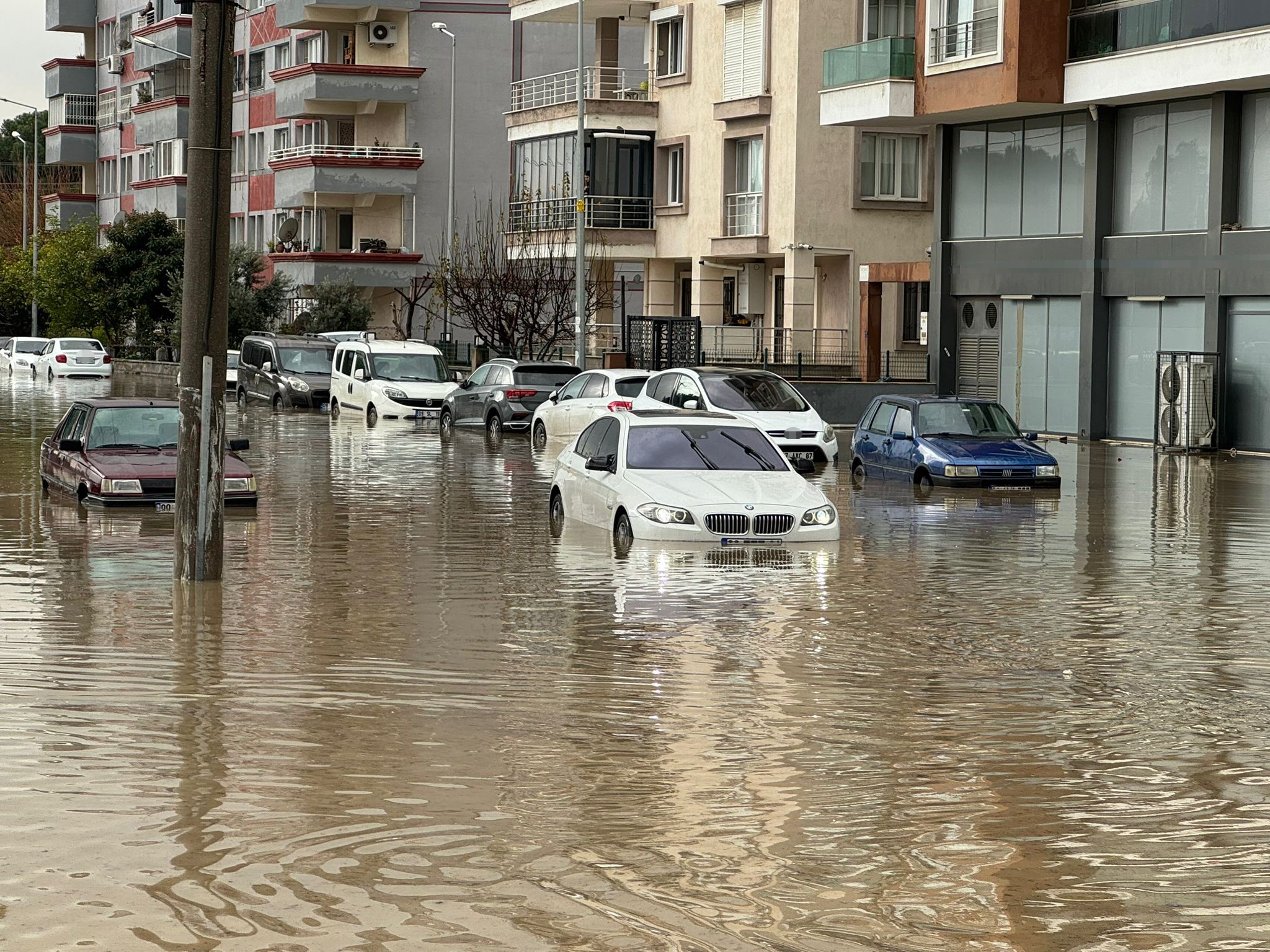 Aydın'da Dereler Taştı, Sokaklar Göle Döndü (2)