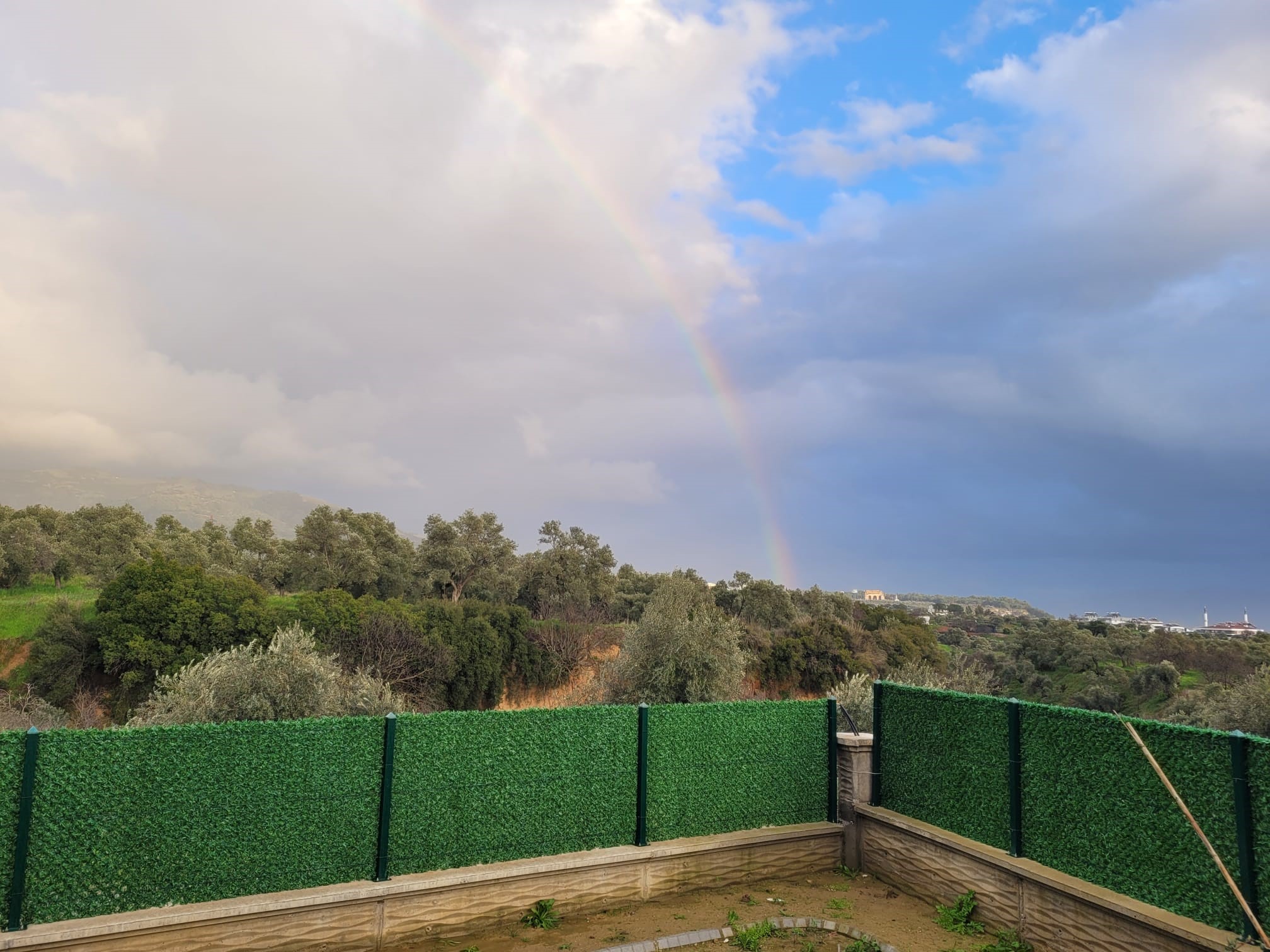 Aydın’da Gök Kuşağı Kartpostallık Görüntüler Oluşturdu (4)