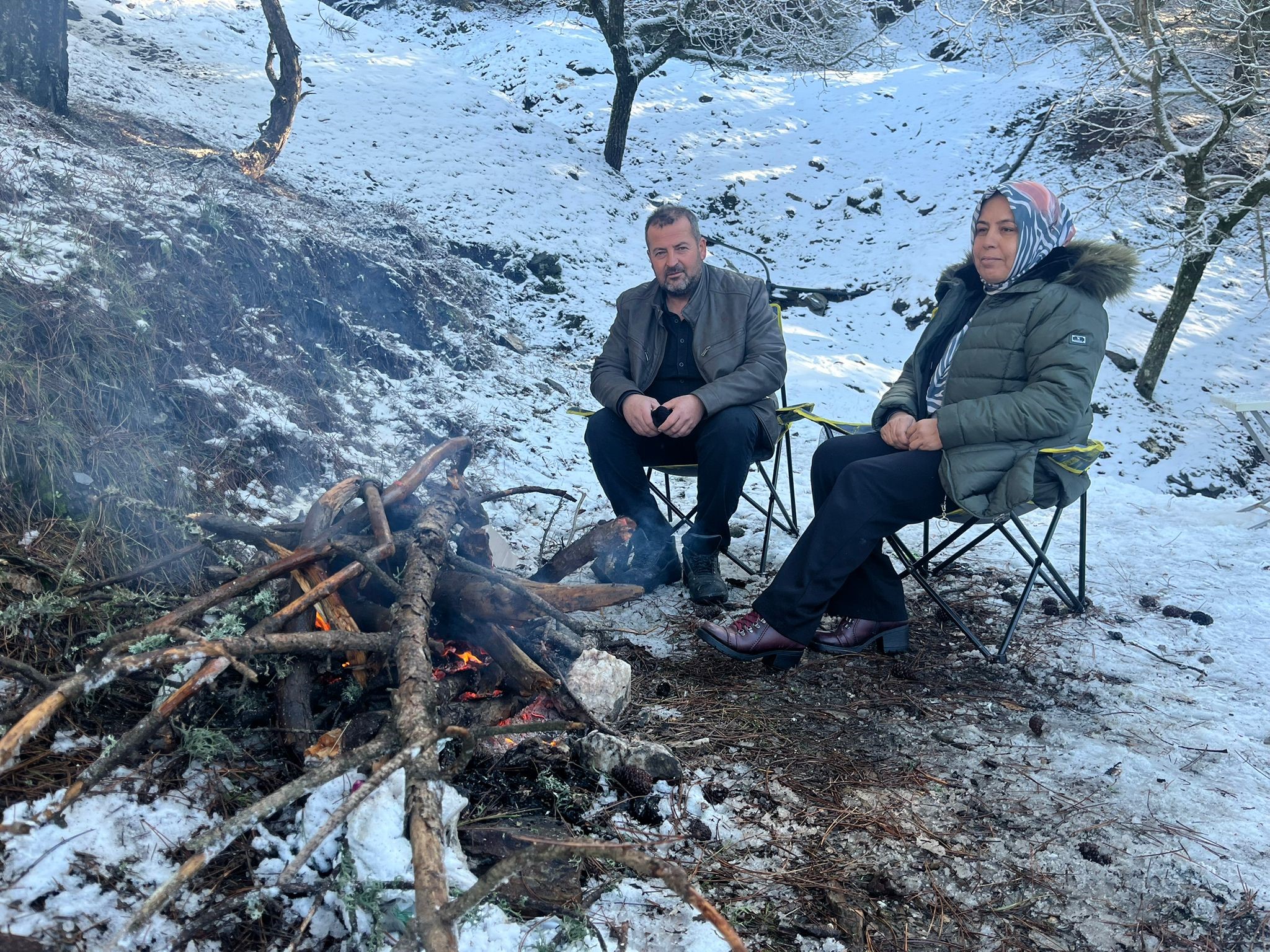 Aydın’da Paşa Yaylası’nda Kar Keyfi (7)