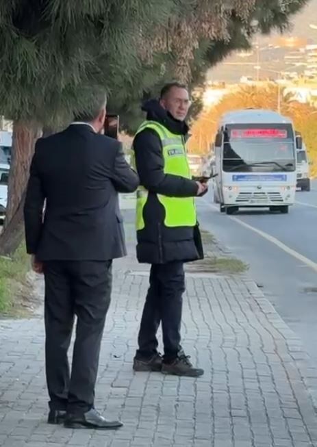 Aydın'da Trafik Polisine Kaldırım Nöbetinde Yeni Gelişme (4)