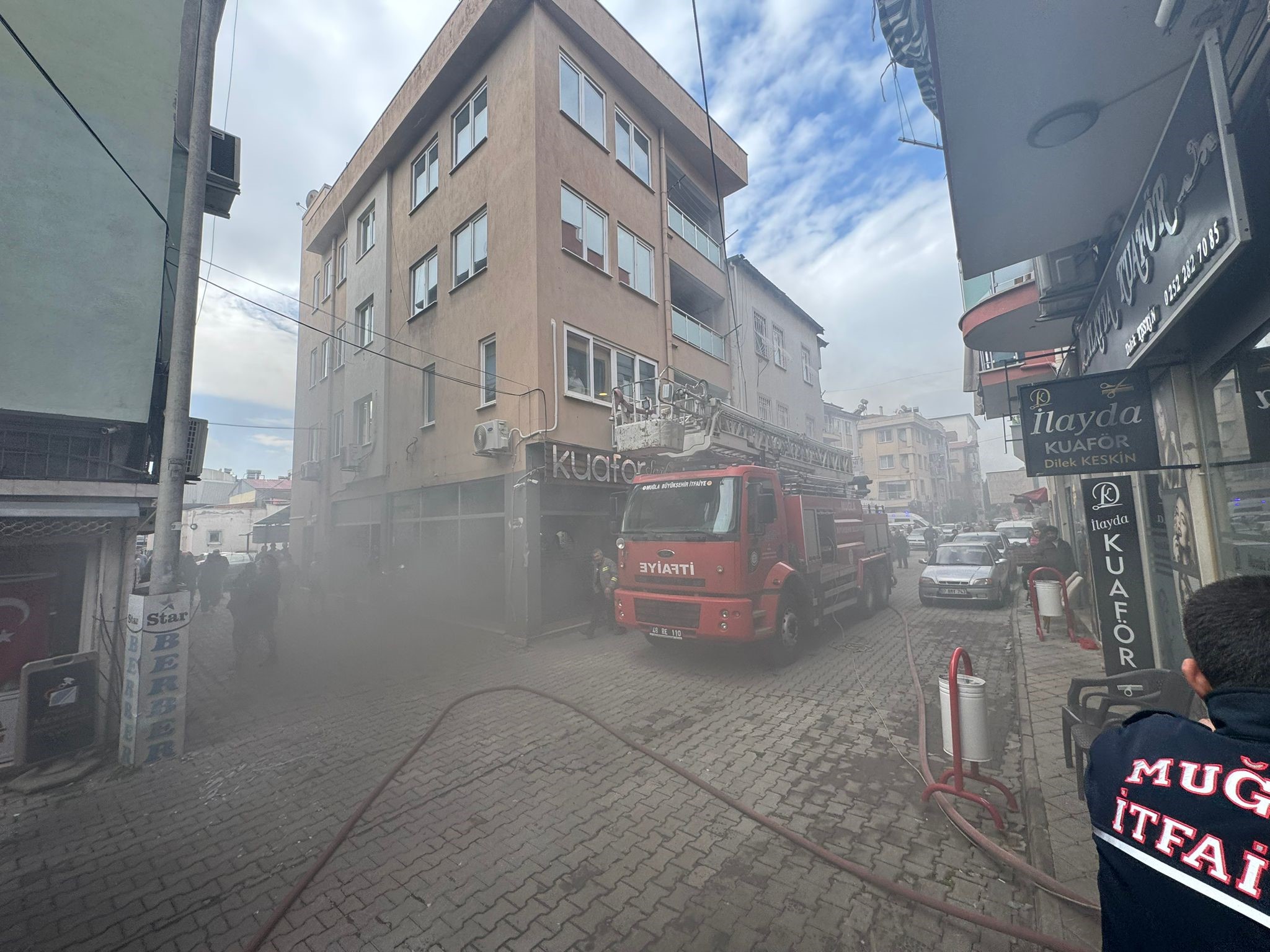 Kuaförde Yangın Çıktı (6)