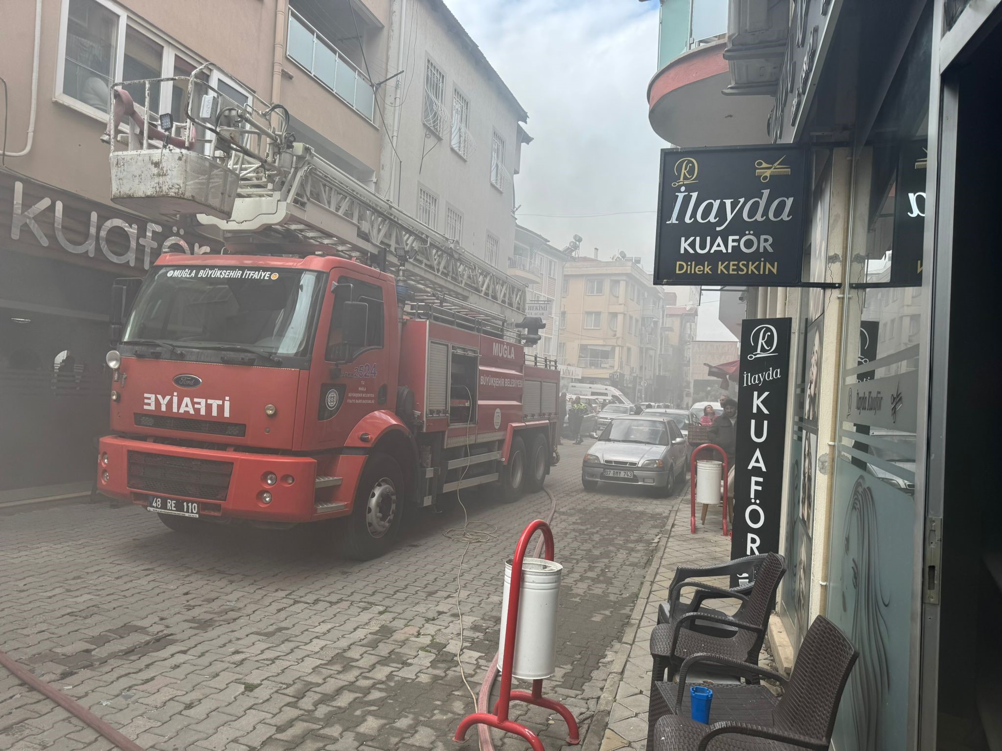 Kuaförde Yangın Çıktı (7)