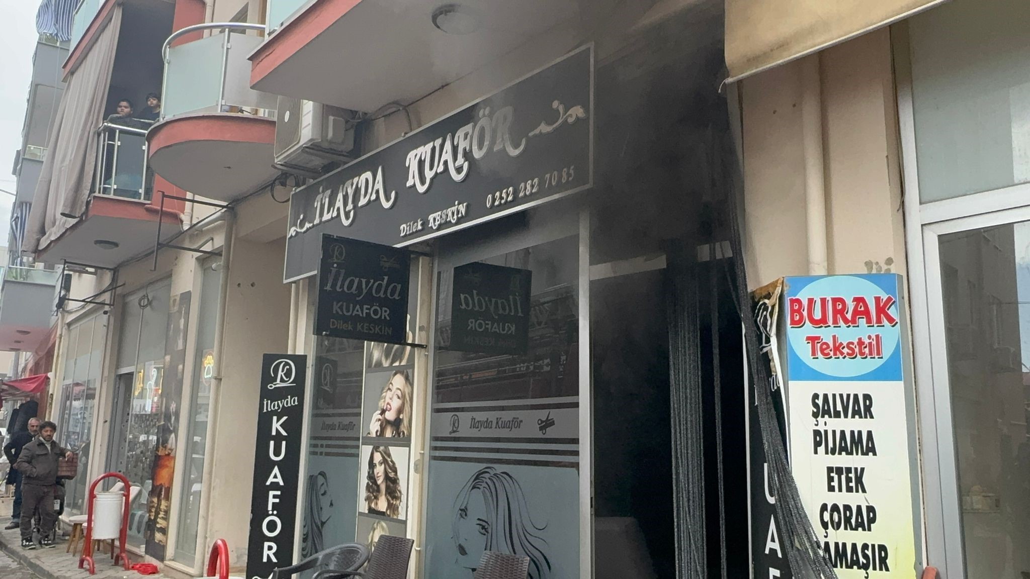 Kuaförde Yangın Çıktı (8)