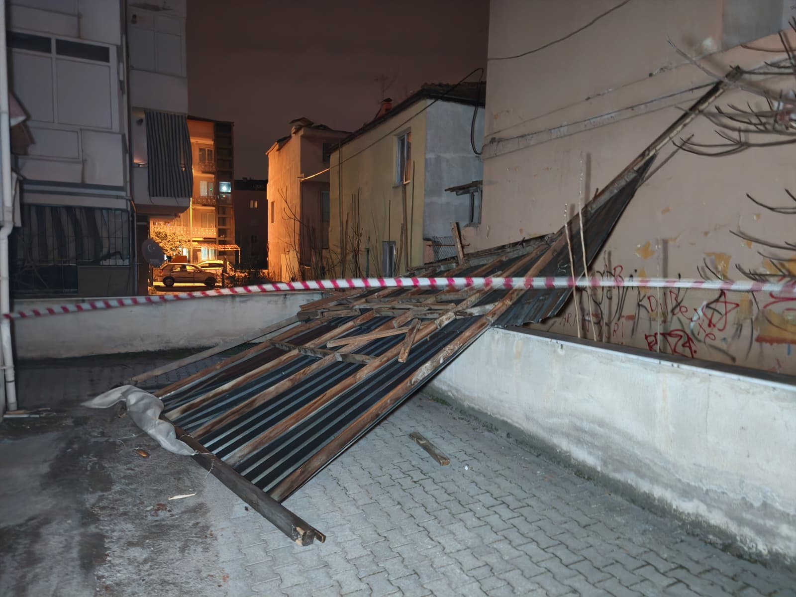 Lüks Otomobil Devrilen Ağacın Altında Kaldı (3)