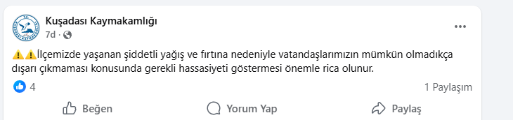 Aydın’ın O Ilçesine Kritik Uyarı Zorunlu Olmadıkça Dışarı Çıkmayın (1)-1