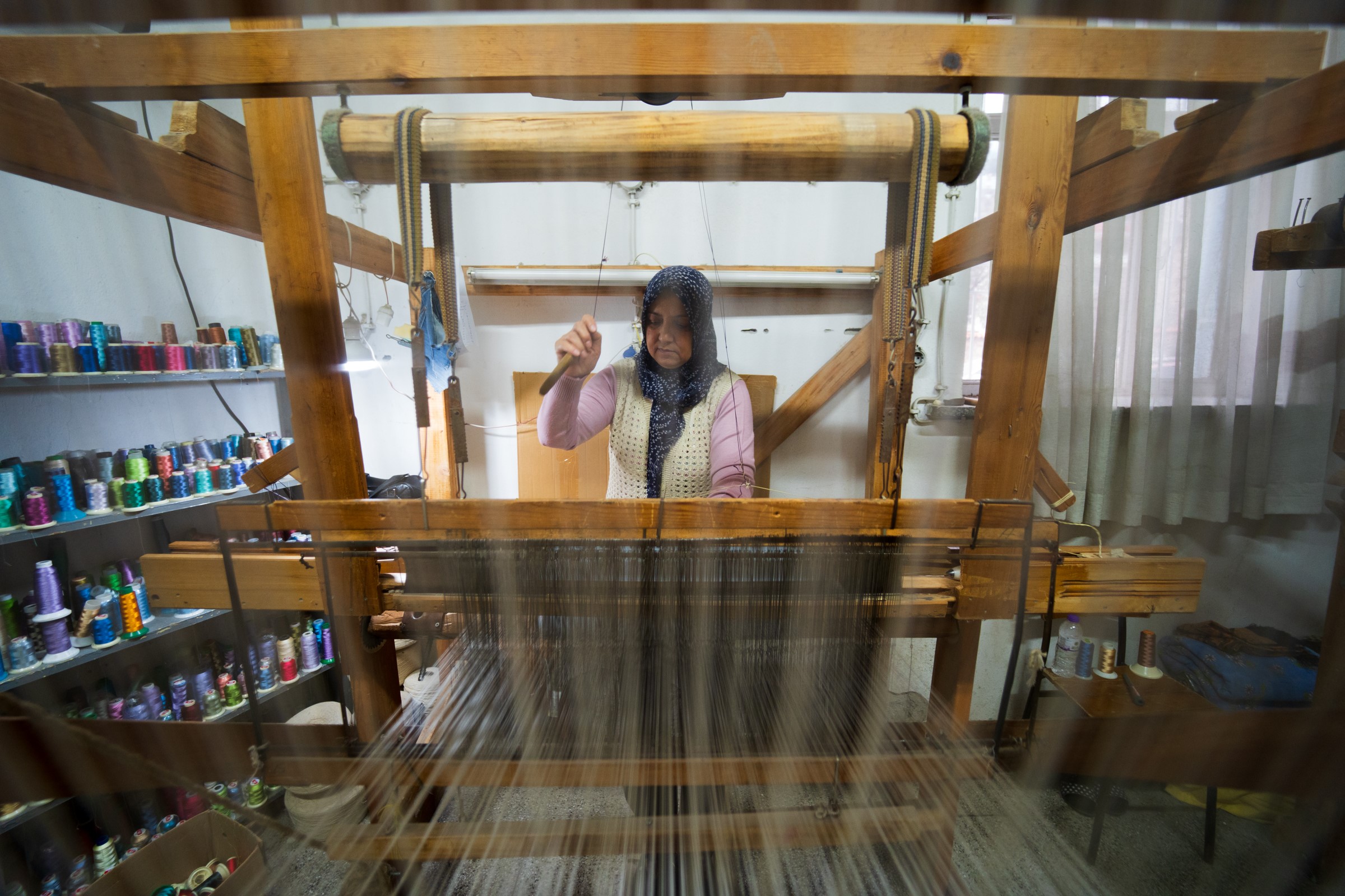 Bir Dönem Gemilere Yelken Olan, 1970'Li Yıllarda Makineleşme Ve Konfeksiyon Atölyeleriyle Üretimi Duran Manisa Bezi, Geleneksel Tezgâhlarda (7)
