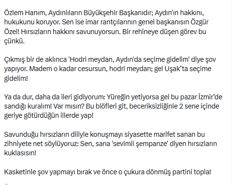 Ak Parti Genel Sekreteri Eyyüp Kadir İnan’dan Özgür Özel’e Tepki Özlem Hanım’ın Duruşunun Sonuna Kada-1