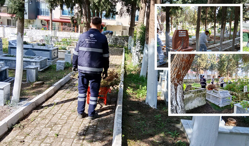Başkan Çerçioğlu Talimat Verdi, Aydın’da Mezarlıklar Bayrama Hazırlandı (2)-1