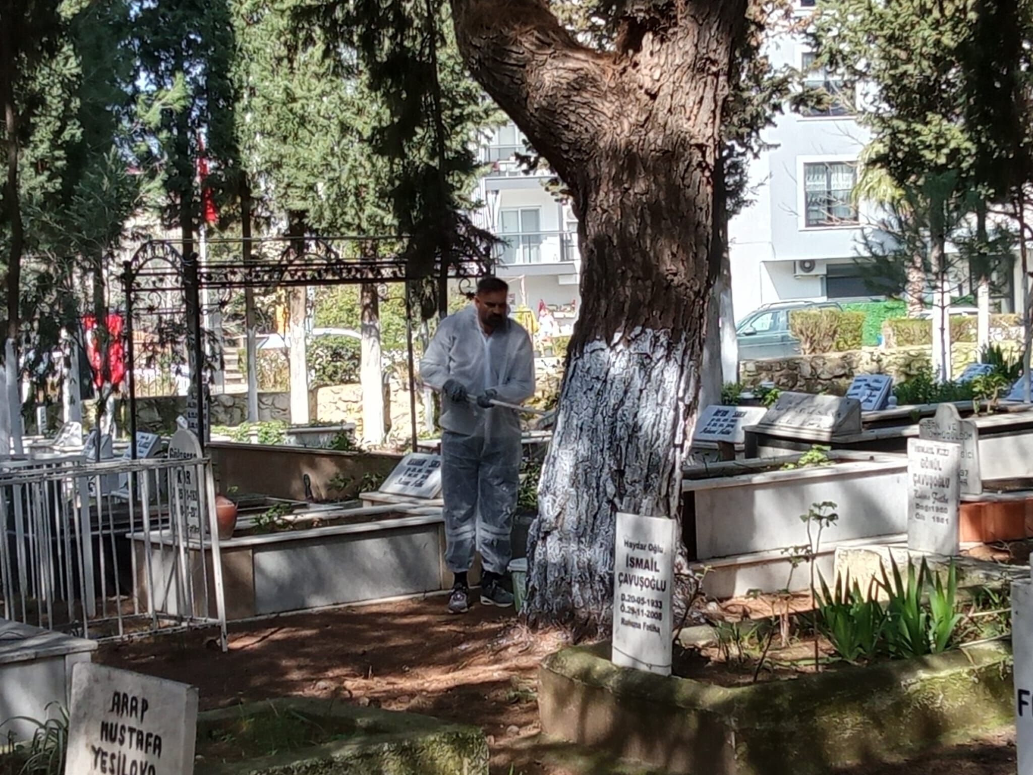 Başkan Çerçioğlu Talimat Verdi, Aydın’da Mezarlıklar Bayrama Hazırlandı (4)