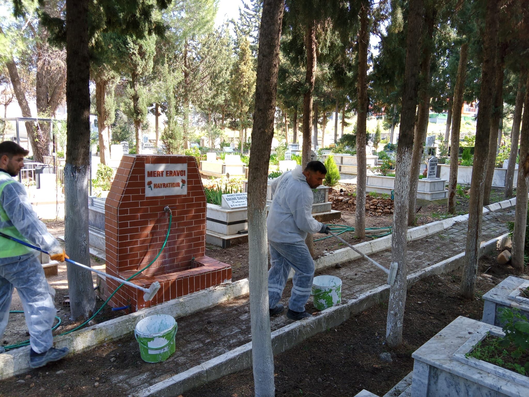 Başkan Çerçioğlu Talimat Verdi, Aydın’da Mezarlıklar Bayrama Hazırlandı (5)