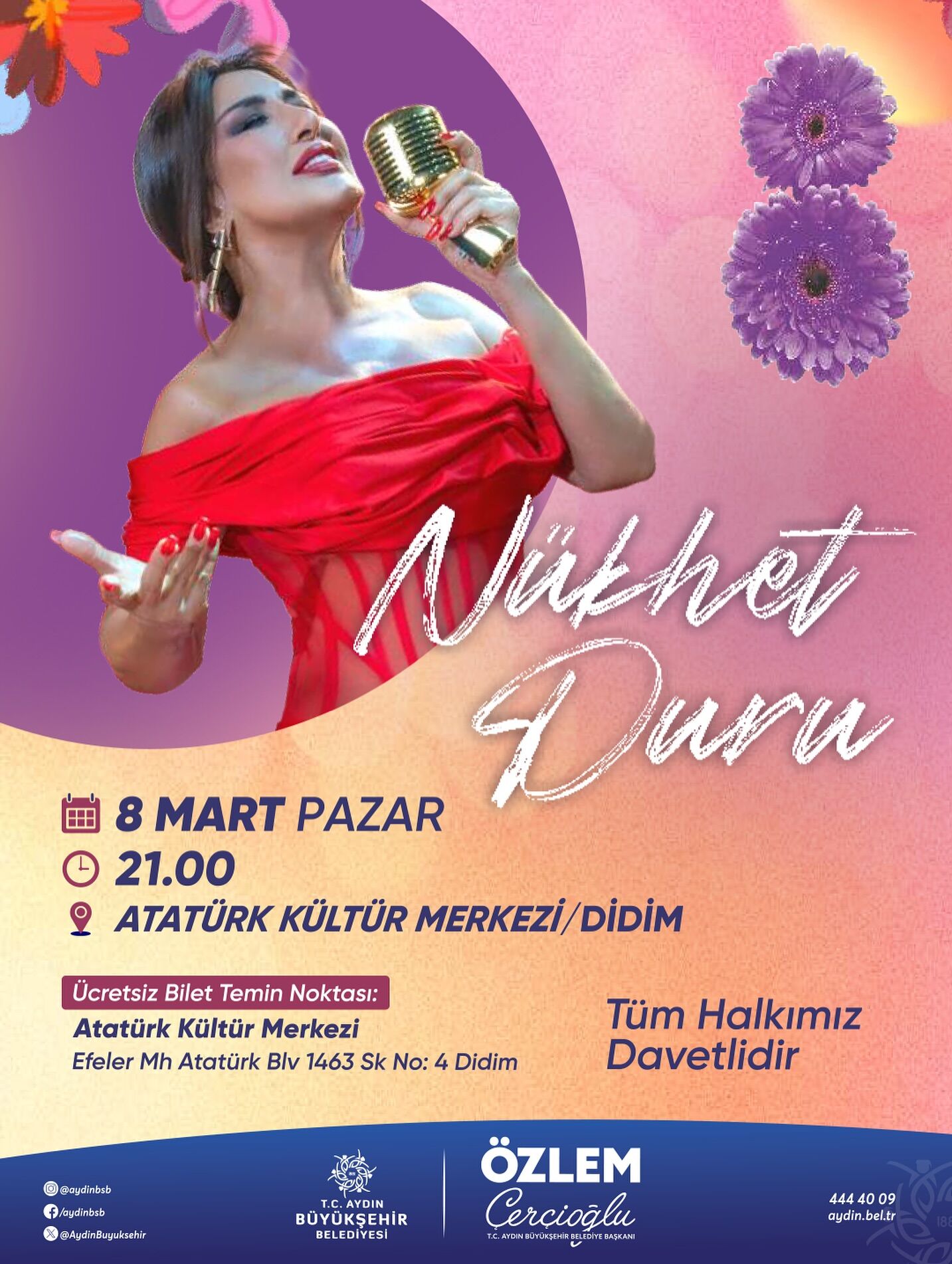 Büyükşehir’den Didim’de 8 Mart’a Özel Nükhet Duru Konseri (1)