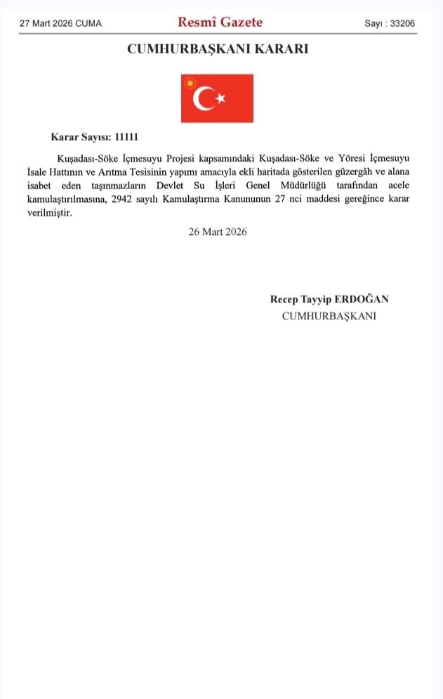Kuşadası Ve Söke Için Acele Kamulaştırma Kararı (2)