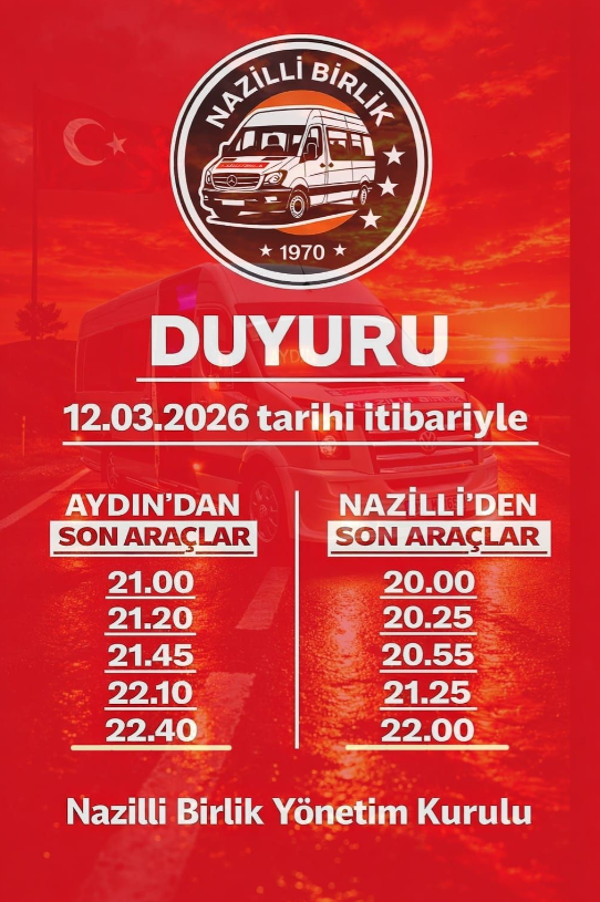 Nazilli Dikkat, Sefer Saatleri Değişti (1)-1