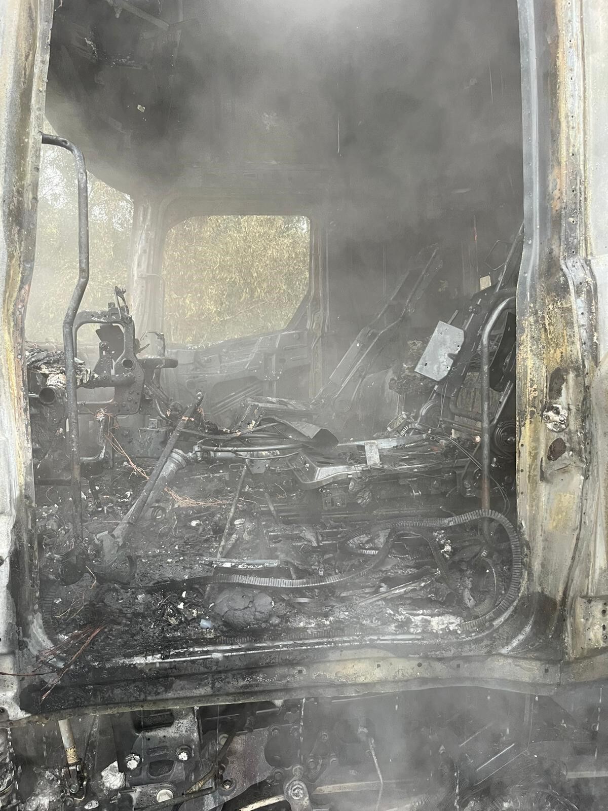 Aydın İzmir Otoyolu’nda Tır Alev Topuna Döndü (3)