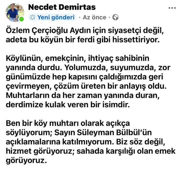 Aydın’da Muhtarlardan Bülbül’e Sert Tepki Bizim Safımız Aydın’dır, Bizim Safımız Özlem Çerçioğlu’dur (1)-1