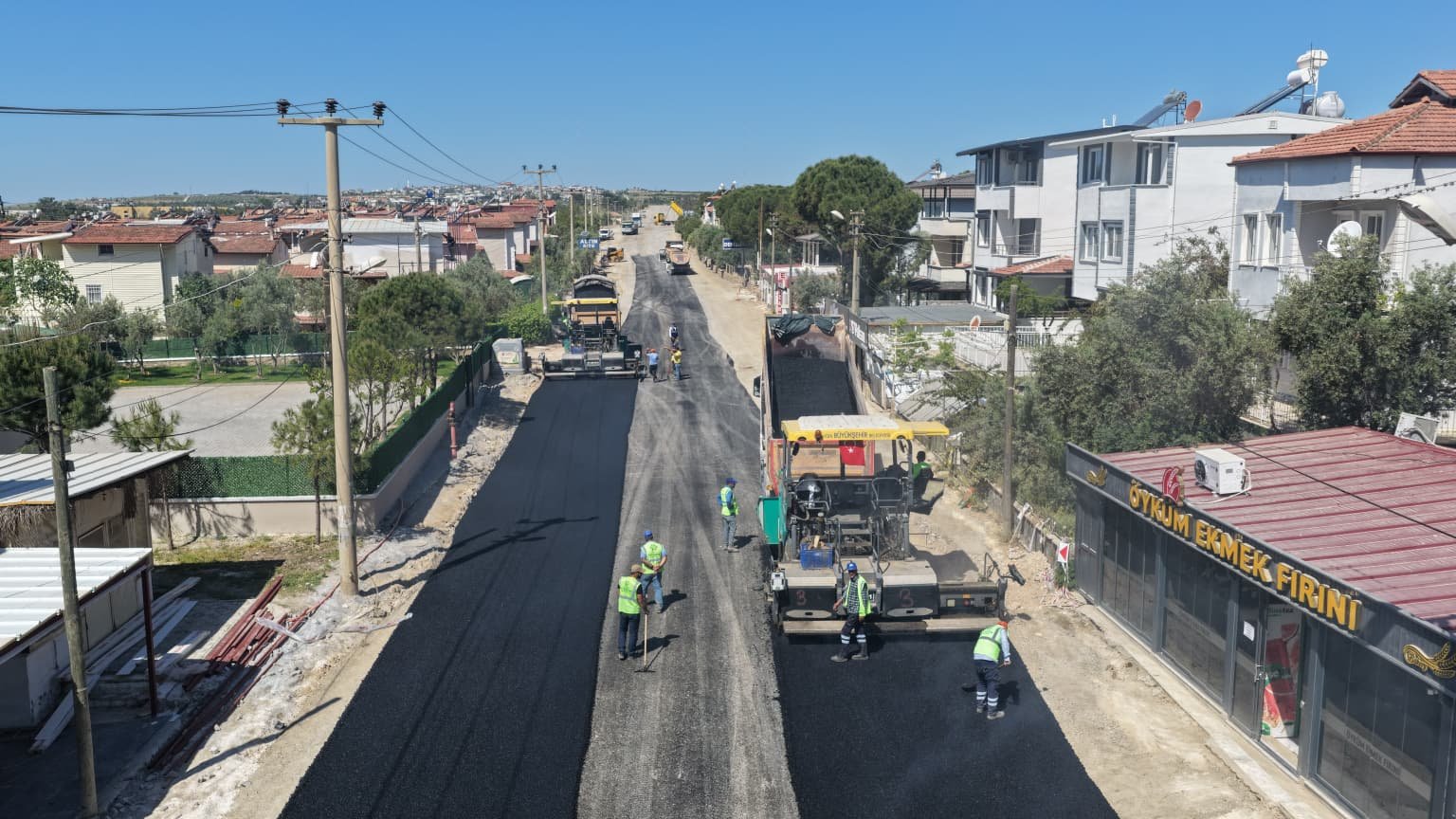 Başkan Çerçioğlu Talimat Verdi, Akbük Yolu Yenileniyor (4)