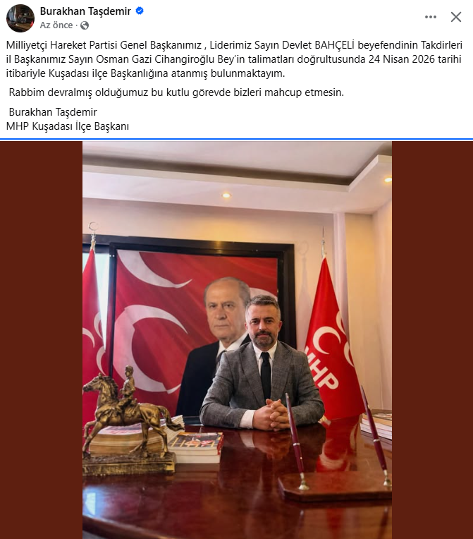 Mhp Kuşadası’nın Yeni Ilçe Başkanı Taşdemir’den Ilk Açıklama (1)-1