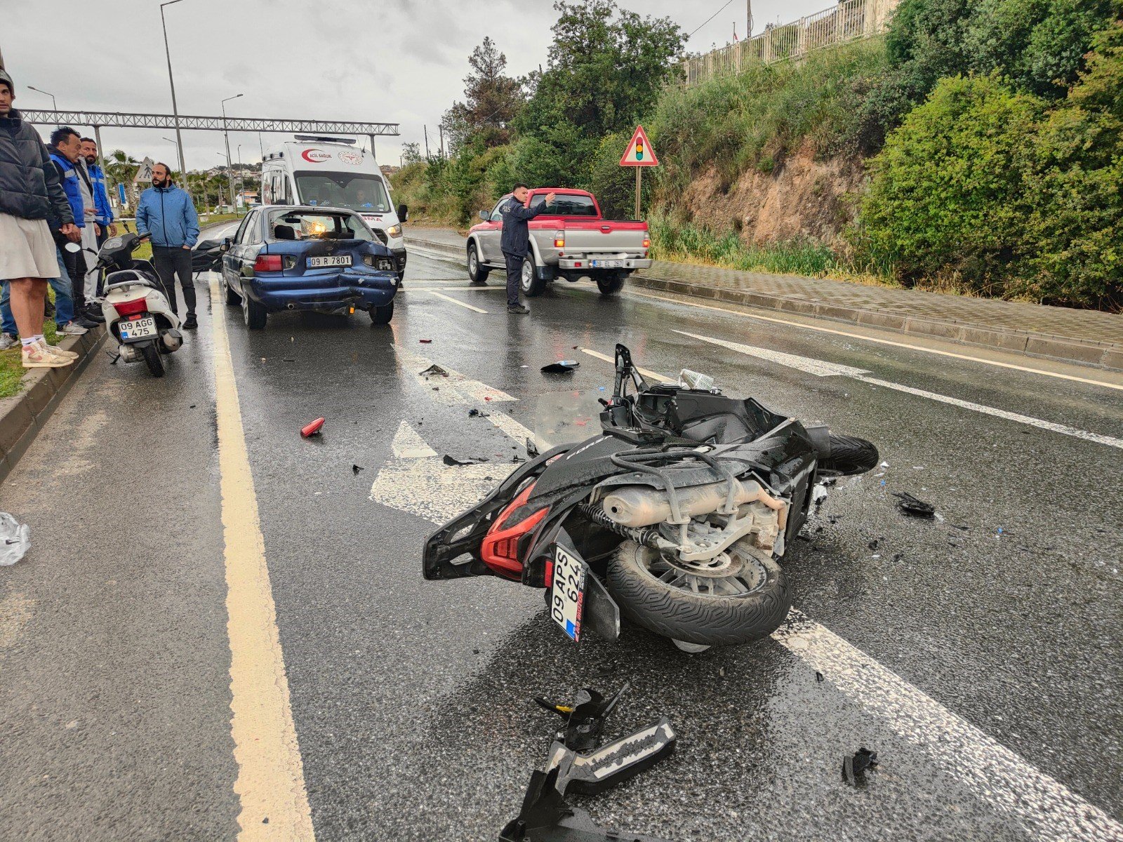 Aydın’da feci kaza, 1 kişi ağır yaralı