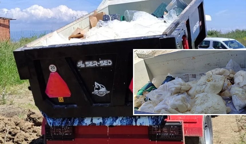 Aydın’da mide bulandıran görüntüler.. 11 ton süt ürünü imha edildi