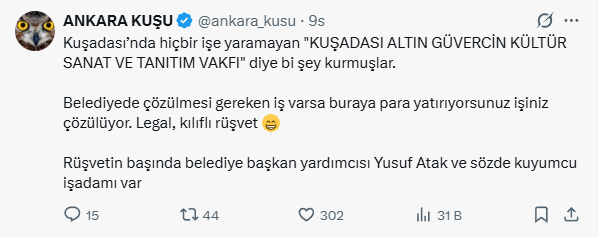 Kuşadası’nı Sarsan Iddialar.. Ankara Kuşu Paylaştı (2)-1