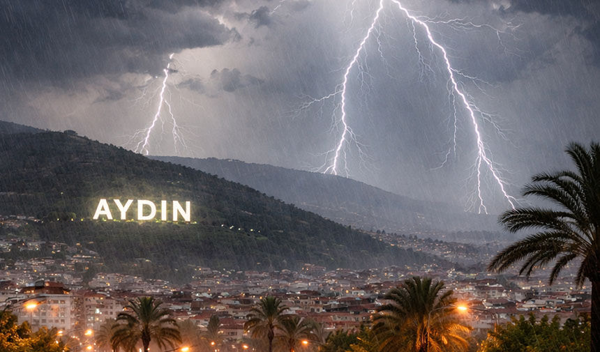 Aydın’a gök gürültülü sağanak yağış geliyor