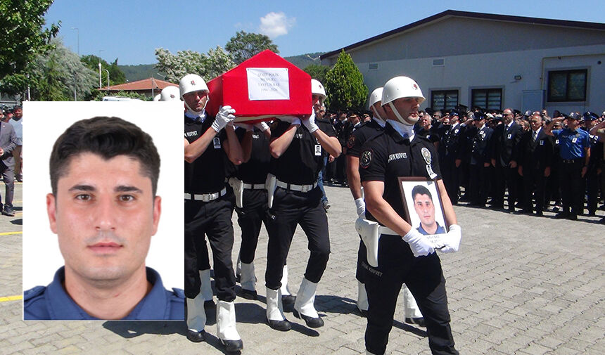 Aydınlı şehit polise gözyaşlarıyla veda
