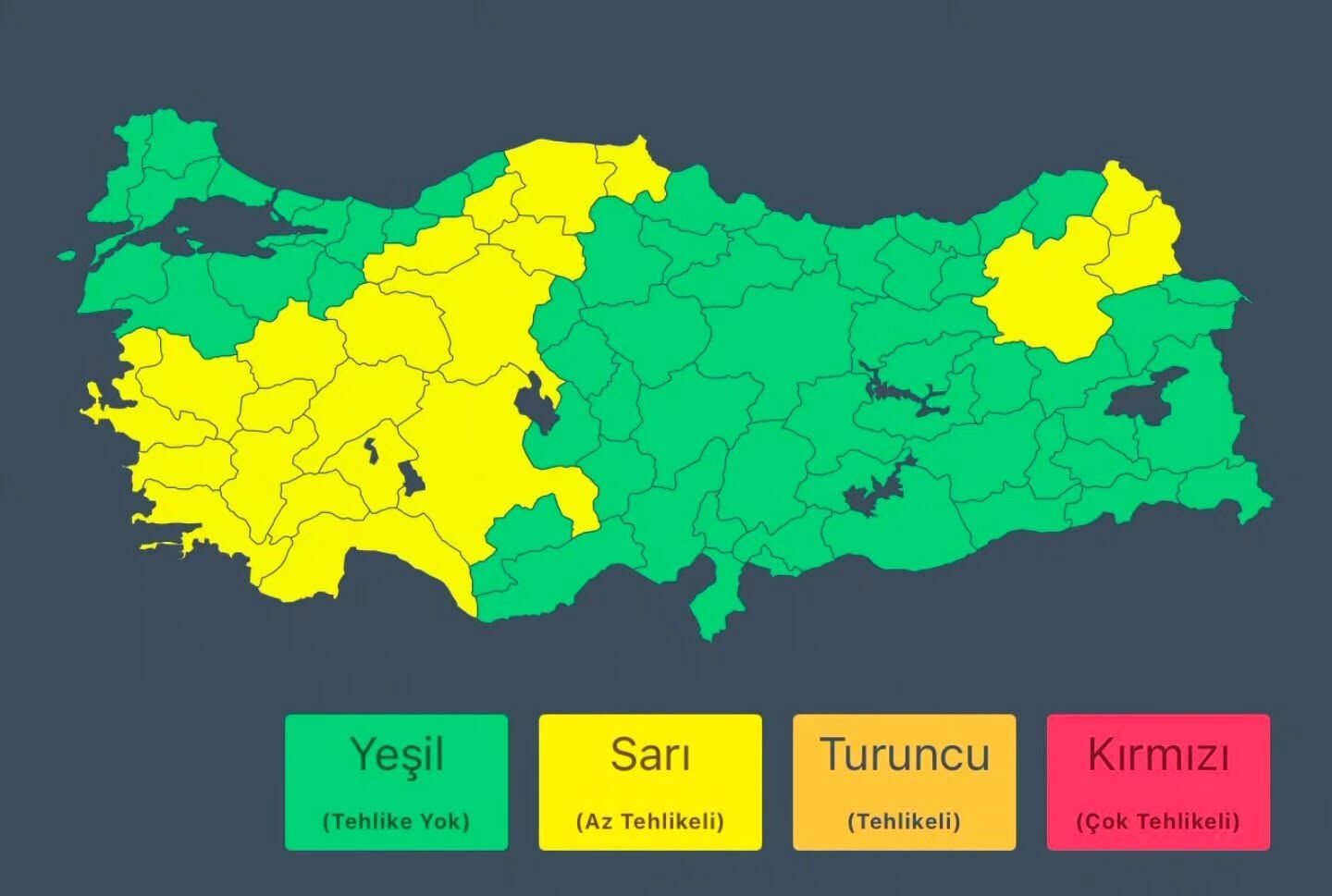 Meteorolojiden Aydın Için Sarı Kodlu Uyarı (2)