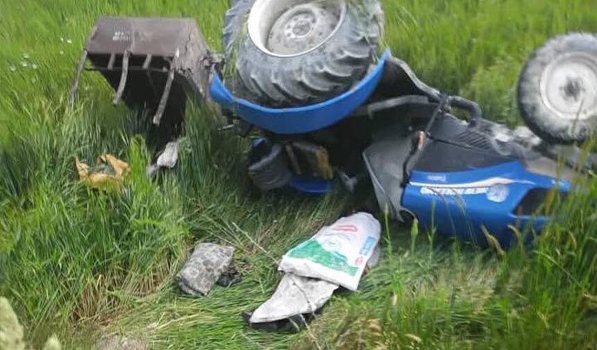 Traktör kazasında hayatını kaybetti.. Dört çocuk babasıydı