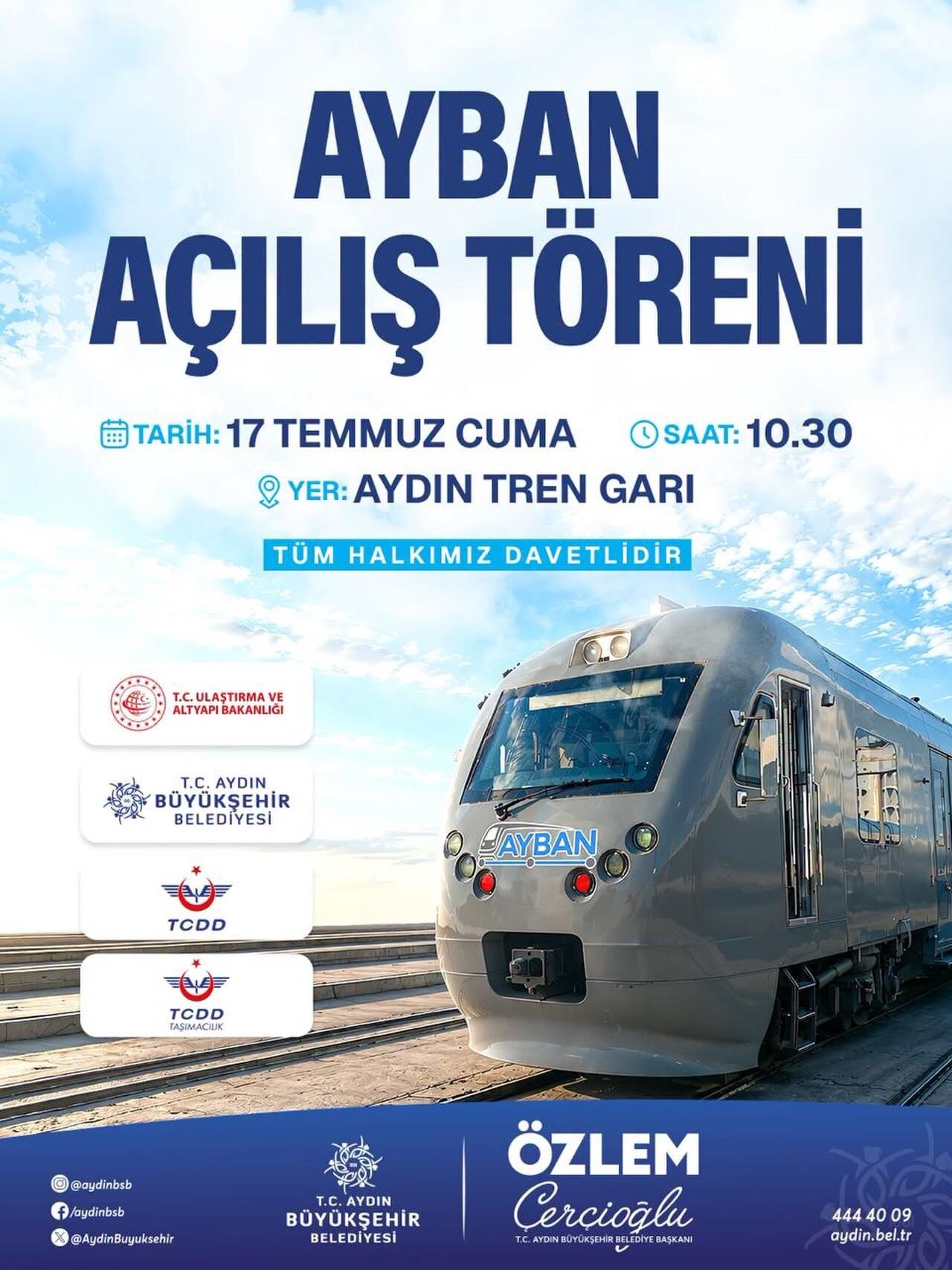 Aydın’da Geri Sayım Başladı, Çerçioğlu Saat Verdi (1)