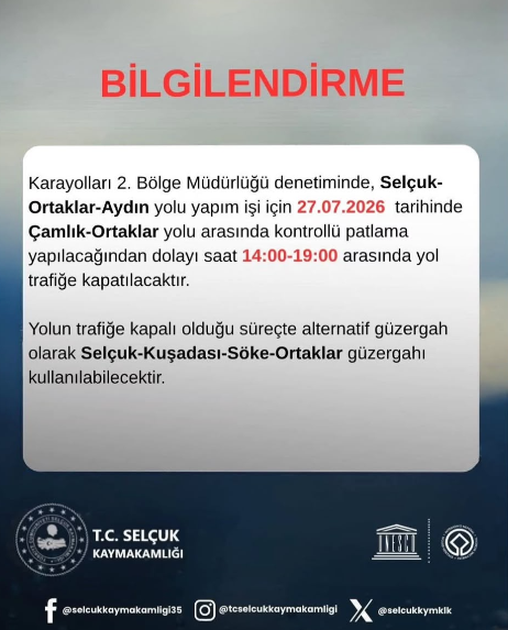Aydınlılar Dikkat, O Yolda Kontrollü Patlatma Yapılacak (1)-1