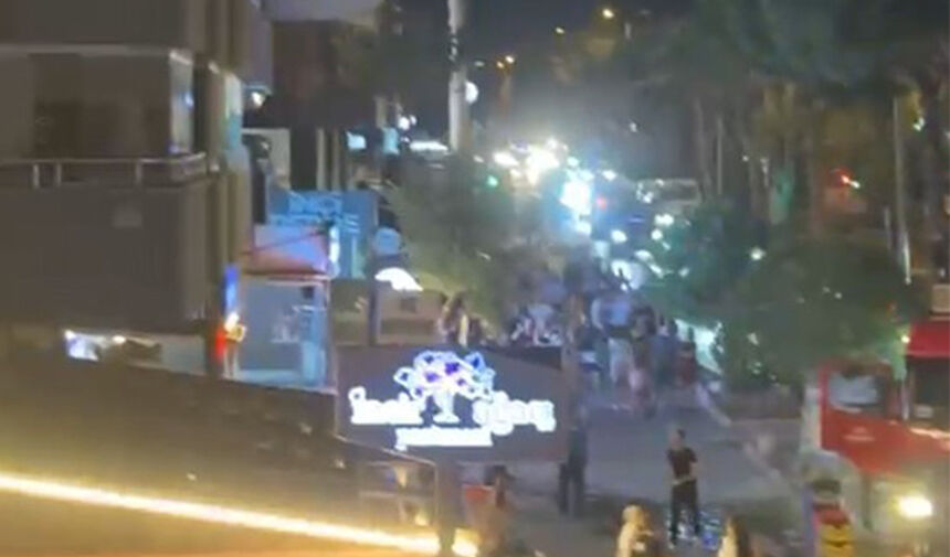 Didim’de mahallede panik anları