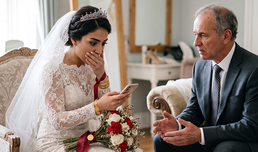 Gelin nikaha 15 dakika kala gelen mesajla yıkıldı.. Kayınpederin itirafı olay yarattı