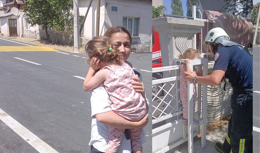 İtfaiye kurtardı, annesine kavuştu