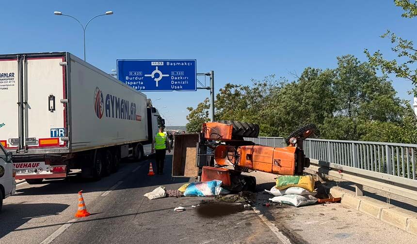 Traktör sürücüsü hayatını kaybetti