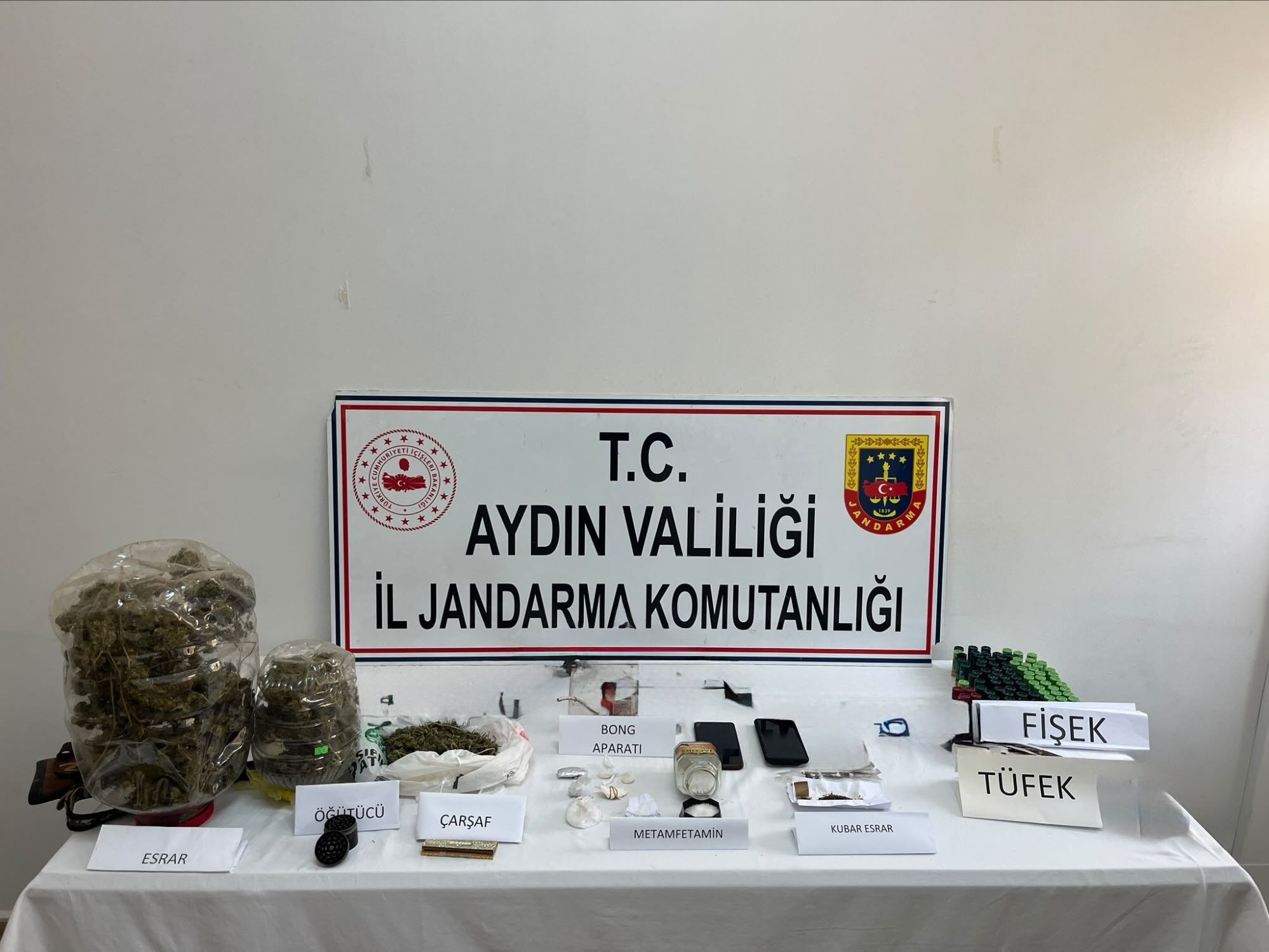Aydın’da 11 eve baskın yapıldı, 12 kişi basıldı