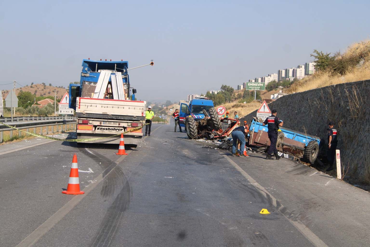 Aydın’daki traktör kazasında 1 kişi hayatını kaybetti, 2 kişi yaralı
