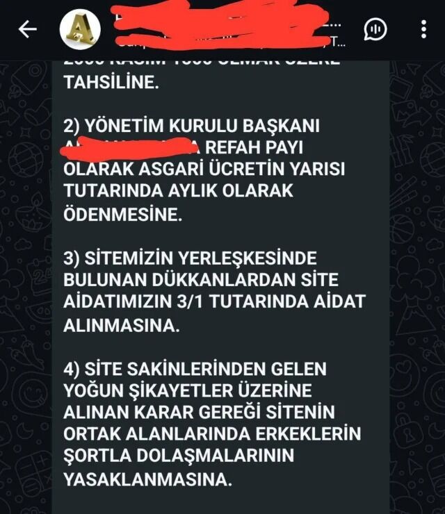 Site Yönetiminden Tartışma Yaratacak Karar (1)