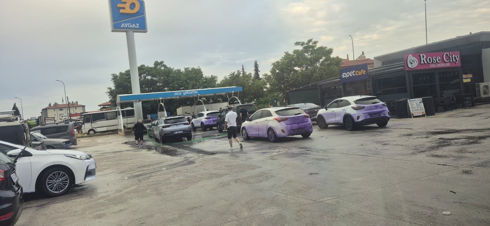 Yolun Rengi Mora Döndü, Gerçek Sonradan Ortaya Çıktı (2)