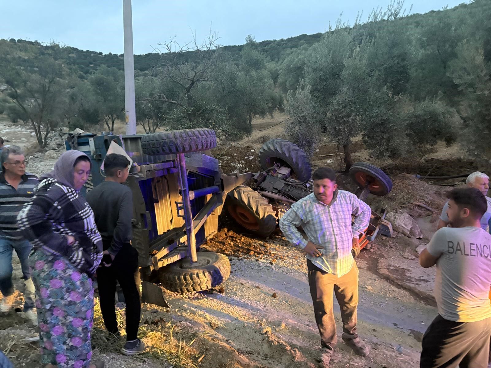 Aydın’da traktör devrildi