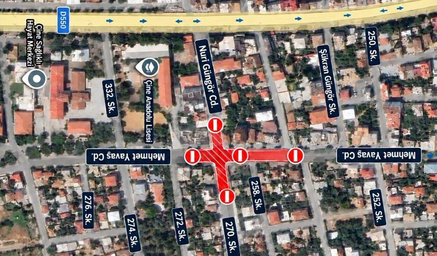 Aydın’daki yol kapanıyor